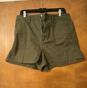 Madewell Olive Green Utility Shorts Size L